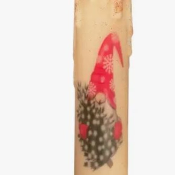 Candle Hand-Dipped Gnome Christmas Pine Tree Cinnamon - Picture 3 of 3